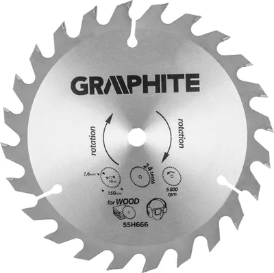 Produktbild von Kreisförmige Scheibe 150 x 10 mm Graphit