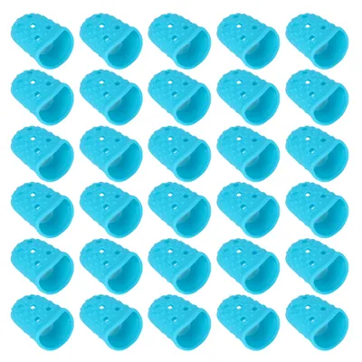 Image de Capuchons pour doigts de guitare,Capuchons pour doigts en silicone,Capuchons pour doigts à coudre,Couvre-doigts,Protège-doigts