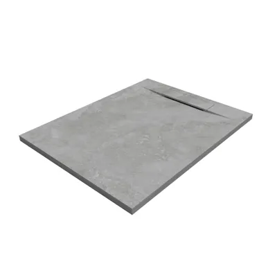 Produktbild von SANYCCES SIENA Rechteckige Duschwanne SanyDur Gel Coat 90 x70 cm Lithos Grau