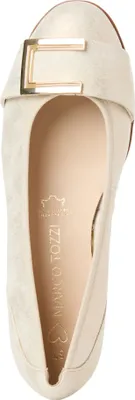 Produktbild von MARCO TOZZI Damen Ballerina elegantes Design mit schöner Spange 2-22111-44, Größe:42 EU, Farbe:Beige