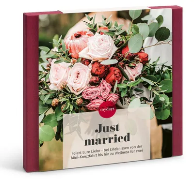 Produktbild von mydays Geschenkbox Just Married; Erlebnis verschenken oder selbst erleben; Gutschein für 2 Person(en)
