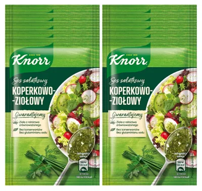 Produktbild von Knorr Salatkrönung Dill Kräuter Dressing 10x 9g - Salatdressing für Salate
