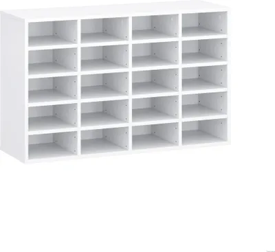 Produktbild von Schuhregal Vielseitiges Universalregal in Weiß Schuhschrank, Schuhbank und mehr