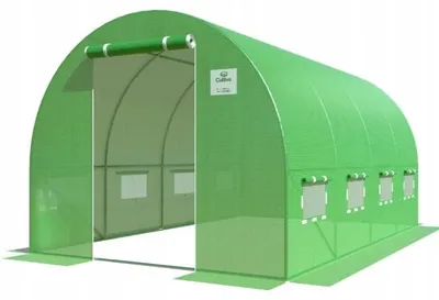 Zdjęcie produktu dla Tunel Ogrodowy Foliowy Szklarnia Folia Ogrodnicza Zielona 2,5X4X2 10M2