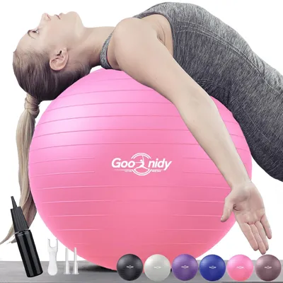 Obrázok produktu pre Ergonomická gymnastická lopta s ochranou proti prasknutiu a pumpou