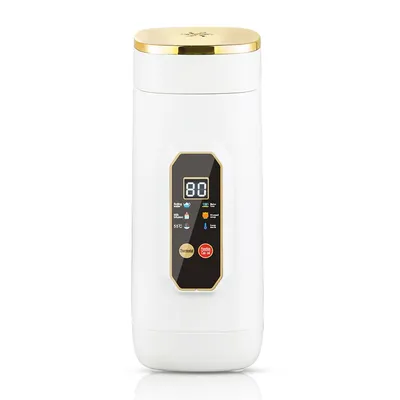 Produktbild von Thermosbecher, Reisewasserkocher Edelstahl 304, mini tragbar, kocht in 15 Sekunden, 37-95°C, für verschiedene Anlässe