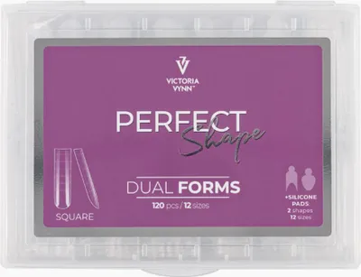 Obrázok produktu pre Victoria Vynn | Perfect Shape Dual Forms Square - 120 kusov - Jednoduché použitie - Modeláž nechtov - Predlžovanie nechtov