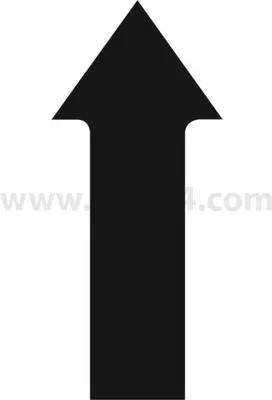 Produktbild von Georg Schlegel Bezeichnungsschild Grafik-Symbol Pfeil nach oben weiß - 1 Stück