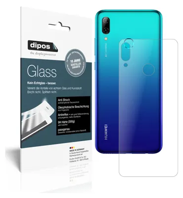 Produktbild von 2x Schutzfolie für Huawei P Smart (2019) Rückseite matt - Anti-Shock 9H Folie