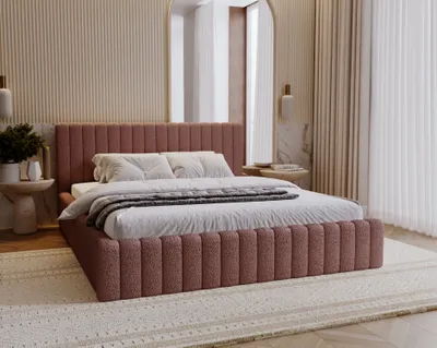 Obrázek produktu pro Elegantní manželská postel 180x200 TEREZIE - růžová