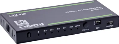 Image de InLine® HDMI Switch, 4x, 48Gb/s, 8K@60Hz, avec USB-C