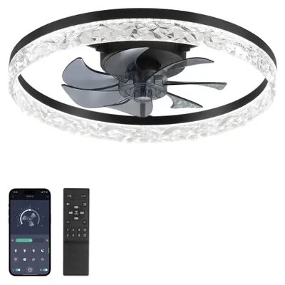 Imagen del producto de Ventilador de techo con luz - - 50,8 cm - 6 velocidades - Atenuación continua