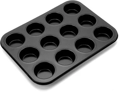 Immagine prodotto di Stampo per muffin da 12 pezzi - Stampo per cupcake - Stampo per stuzzichini - 38 x 26 cm