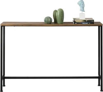 Immagine prodotto di FSB19-N Consolle vintage SoBuy, tavolino in metallo, credenza decorativa, tavolino, naturale/nero Larghezza ca.