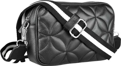 Image de Sac bandoulière Midnight Blossom en cuir italien, de la collection Alessandro
