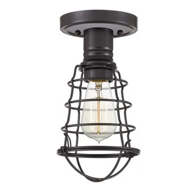 Obrázek produktu pro Stropní svítidlo, klec, ocel, bronz, D 14,5 cm