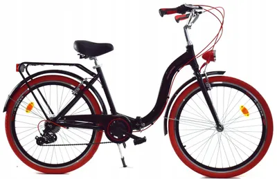 Zdjęcie produktu dla Rower Dallas Składak Alu 26" 7spd - czarny z czerwonym