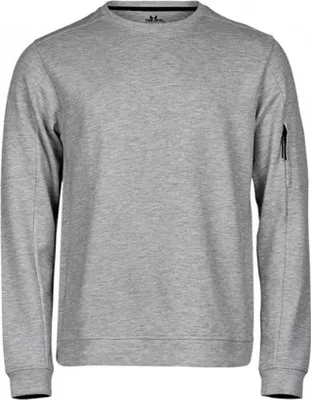 Produktbild von Tee Jays 5700 | Athletic Crew Neck Sweat Herrenpulli - Farbe: Heather Grey - Größe: M