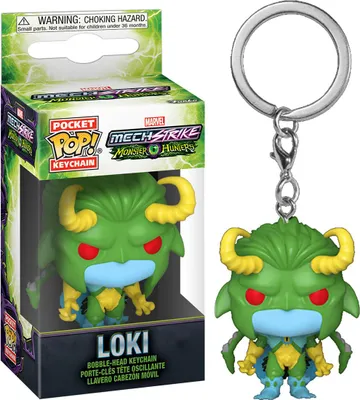 Produktbild von Marvel Mech Strike - Loki  - Schlüsselanhänger Funko Pocket POP! Keychain