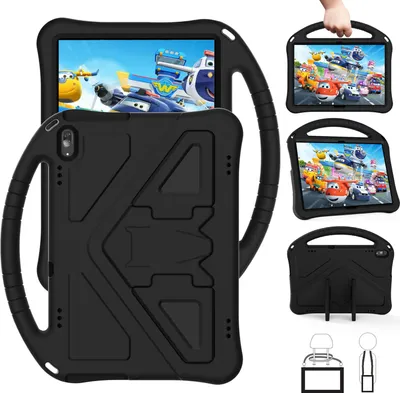 Obrázek produktu pro Dětské pouzdro pro Lenovo Tab M10 TB-X505X/F/ Smart Tab M10 TB-X605F/ Tab P10 TB-X705F/L, EVA lehké nárazuvzdorné pouzdro s skládacím stojánkem a rukojetí černé