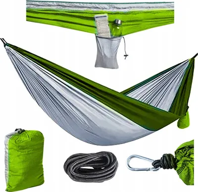 Obrázek produktu pro Gardlov 10148 Turistická houpací síť Santiago 260 x 140 cm zelenošedá