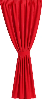 Produktbild von Gartenvorhang 155x200 cm – 1 Stück – Rot – Wasserdichter Outdoor Vorhang für Terrasse, Balkon und Garten