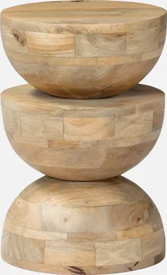 Immagine prodotto di Tavolino in legno di mango naturale Ø30 | sweeek