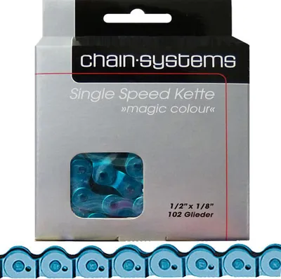Produktbild von Point Kette Magic Colour blau für Single Speed 1/2x1/8Zoll 102Glieder 6,6mm B...