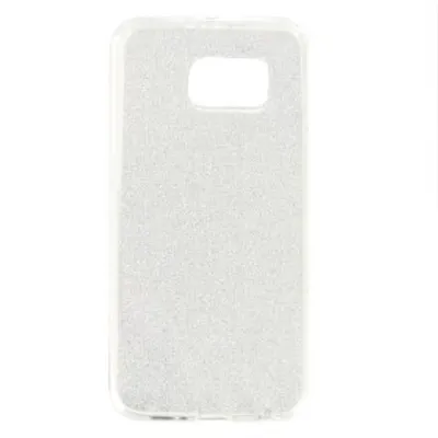 Produktbild von TPU Handyhülle für Samsung Galaxy S6 silber Glitter Schutz