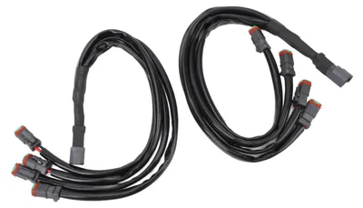 Imagen del producto de Adaptador de arnés de cableado DT, 2 unidades, resistente al calor, con conector para arnés de cableado de alta potencia, compatible con barras de luces LED (4 en 1)