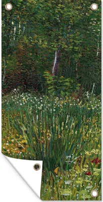 Produktbild von MuchoWow® 80x160 cm Outdoor-Poster Gartendeko Sichtschutz Garten Poster für den Garten  Asnières - Vincent van Gogh