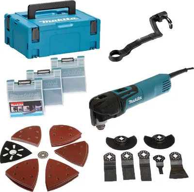 Produktbild von 320 W Multifunktions-Schleifschneider mit Zubehörset im Makpac-Koffer - MAKITA TM3010CX3J