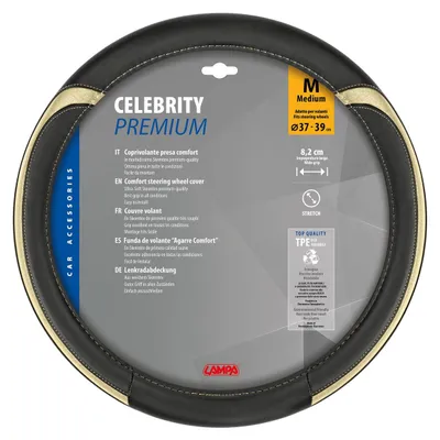 Produktbild von LAMPA 32977 Celebrity Lenkradbezug TPE gold Lenkradhülle