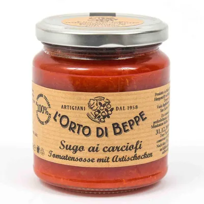 Image de Sauce tomate aux artichauts, 314 ml. - L'Orto di Beppe