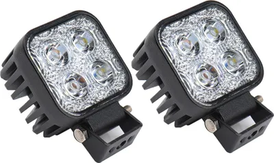 Produktbild von Greenmigo 2x 12W Led Scheinwerfer Offroad Lampe Flood Arbeitsscheinwerfer LED Arbeitslicht 12V 24V Zusatzscheinwerfer Rückfahrscheinwerfer für Traktor Bagger SUV - 60 Grad Wasserdicht IP67 1100LM
