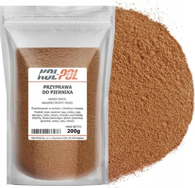Zdjęcie produktu dla PRZYPRAWA DO PIERNIKA 200g Korzenna aromatyczna naturalna jakość Kol-Pol