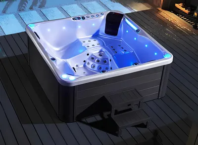 Obrázek produktu pro Hydromasážní vana Whirlpool Blubberbad Spa-Bad Whirlwanne 200x200 cm