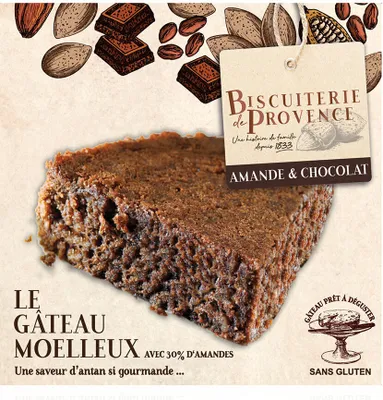 Produktbild von Mandelkuchen mit Kakao Biscuiterie de Provence