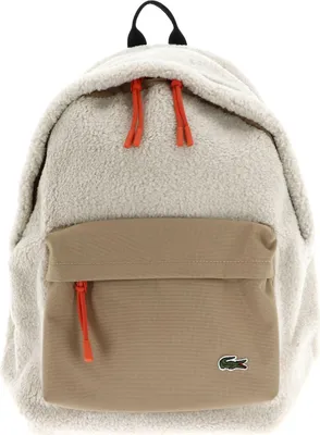 Image de LACOSTE sac à dos de loisirs sac à dos pour ordinateur portable Backpack Colorblock Natural Beige écru