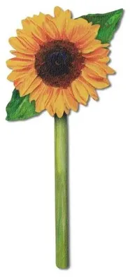 Image de Marque-page « Fleurs » - Tournesol peint - IF