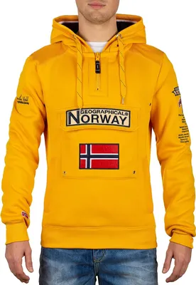 Produktbild von Geographical Norway Herren Regular Fit Hoodie gymclass men Yellow S