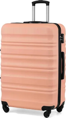 Image de COOLIFE Valise rigide Trolley Valise à roulettes Serrure TSA 4 roulettes Fleur de cerisier Grande valise
