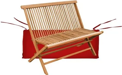 Produktbild von Teako Design Bankauflage für Klappbank Alessandria 37x98x5 cm Rot