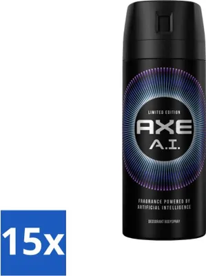 Immagine prodotto di Ax – Edizione limitata – Deodorante spray per il corpo – AI – 150 ml - Confezione risparmio - 15 pezzi