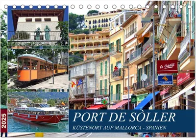 Produktbild von Port de Sóller - Küstenort auf Mallorca (Tischkalender 2025 DIN A5 quer), CALVENDO Monatskalender