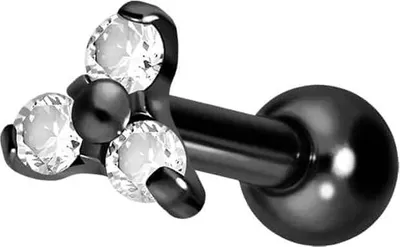 Produktbild von Ohrpiercing Titan Ohrpiercing KRISTALLBLUME