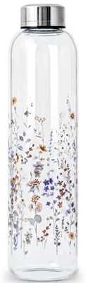 Produktbild von 1 Liter BPA-freie Glaswasserflasche - Nachhaltig und Auslaufsicher