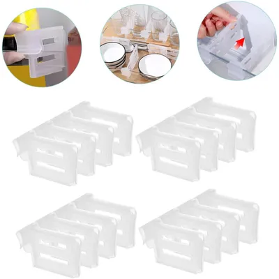 Produktbild von Verstellbare Kühlschrank-Trennwand, Trennwand-Aufbewahrungsartefakt, freie Erweiterung, Hakentyp, geeignet für Kühlschrank