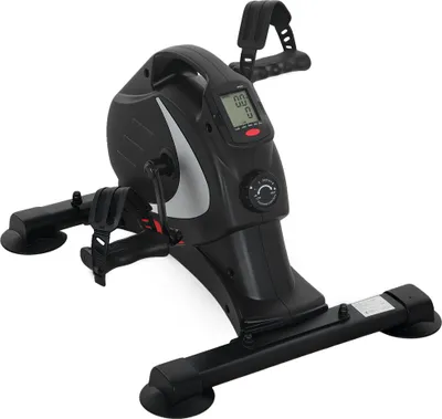 Produktbild von SPORTNOW Mini-Trainingsrad, Fußpedaltrainer, Trainingsgerät mit 8 Widerstandsstufen, LCD-Display, Metall, Kunststoff, Schwarz