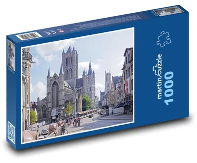 Produktbild von Puzzle 1000 Historische Stadt mit Kathedrale - martinpuzzle
